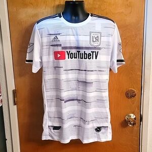 Men's Adidas LAFC Los Angeles FC 2019 MLS White Authentic Jersey Size XL